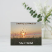 Hi and I  You恋しく思 Sunset over the海 ポストカード (スタンド正面)