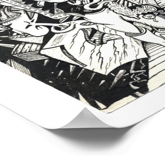 "Hi", by Brian Benson ポスター (角)