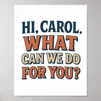 Hi, Carol! What Can We do For You? Pluribus Insp. ポスター