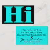 Hi!Cheery.すべての目的。はじめに通話カード。 コーリングカード (正面/裏面)