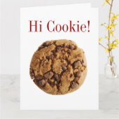 Hi Cookie BIG Greeting Card - SRF カード (黄色い花)