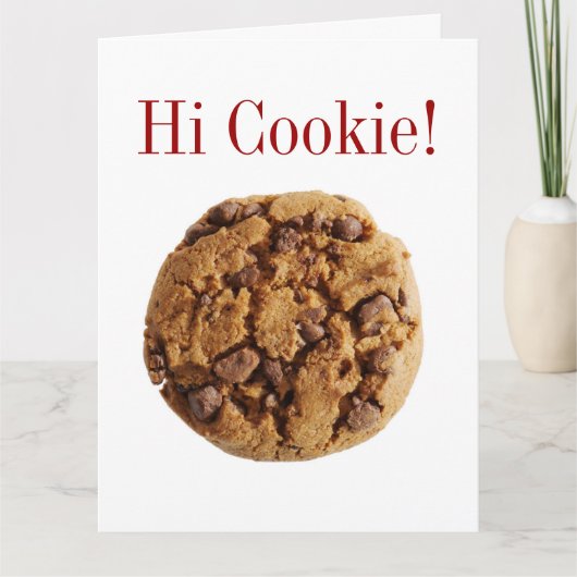 Hi Cookie BIG Greeting Card - SRF カード (正面)