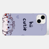 Hi Cutie – Soft Aesthetic Cute Text Design Case-Mate iPhoneケース (裏面 (横))