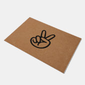 Hi Doormat, Welcome Outdoormatおもしろい Gift ドアマット (アングル)