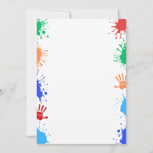 Hi-five High Five 5th Birthday Invitation 招待状 (裏面)