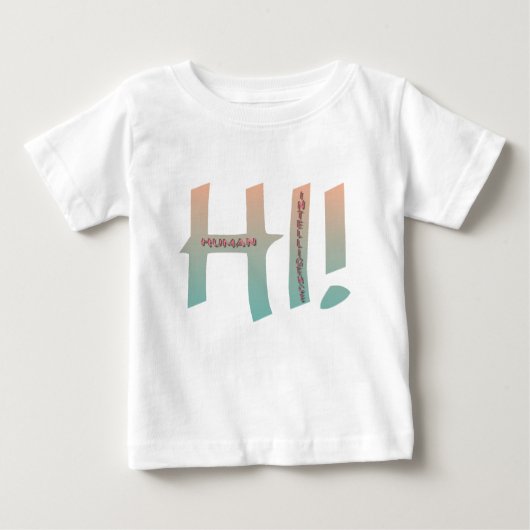 hi! Human intelligence ベビーTシャツ (正面)