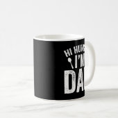 Hi Hungry I'm Dad Father's Day Daddy Father Saying コーヒーマグカップ (正面右)