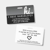 hi i have Narcolepsy patience pvc badge バッジ (正面＆裏面)