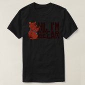 Hi, I'm Beear Drunk Bear Funny Animal Premium  Tシャツ (デザイン正面)
