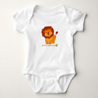 Hi I'm Little One – Cute Baby Lion Kids ベビーボディスーツ