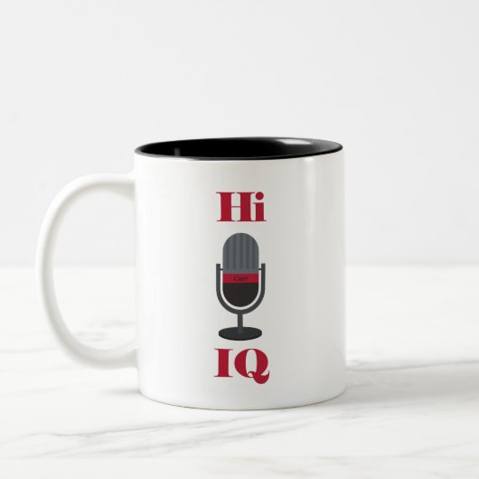 "Hi, IQ " カーミグ ツートーンマグカップ (左)