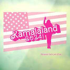 "Hi Kamala" – ウォールデカール（タグラインA） ウィンドウサイン