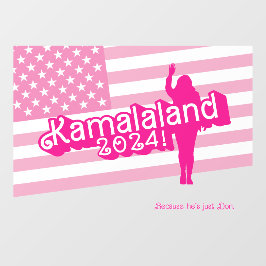 "Hi Kamala" – ウォールデカール（タグラインA） ウィンドウサイン
