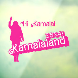"Hi Kamala" – ウォールデカール（タグラインB） ウィンドウサイン