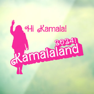 "Hi Kamala" – ウォールデカール(タグラインB) ウィンドウサイン
