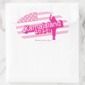 「Hi Kamala」 – オーバルシール（タグラインA） 楕円形シール (バッグ)