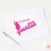 「Hi Kamala」 – オーバルシール（タグラインB） 楕円形シール (封筒)