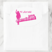 「Hi Kamala」 – オーバルシール（タグラインB） 楕円形シール (バッグ)