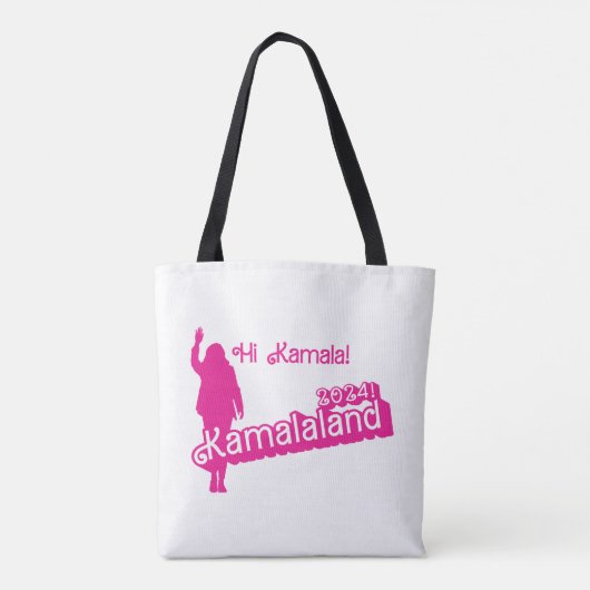 "Hi Kamala" – ショルダートート（タグラインB） トートバッグ (裏面)
