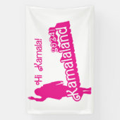 「Hi Kamala」 – バナー（タグラインB） 横断幕 (縦)