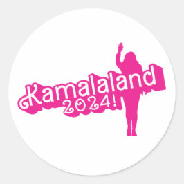 "Hi Kamala" – ラウンドシール（タグラインなし） ラウンドシール