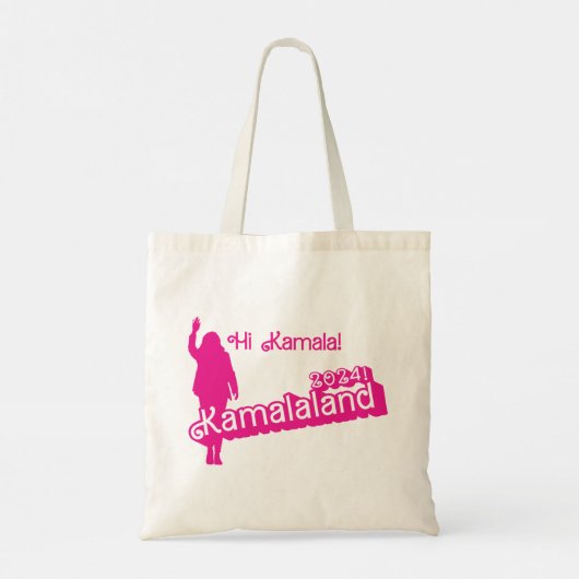 "Hi Kamala" – 予算トート（タグラインB） トートバッグ (裏面)