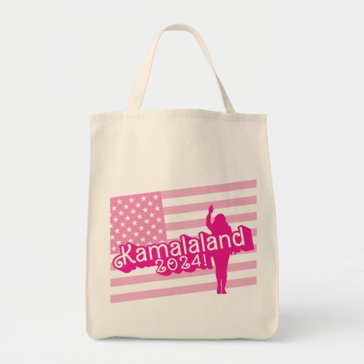 「Hi Kamala」 – 食料品トート（タグラインなし） トートバッグ (正面)