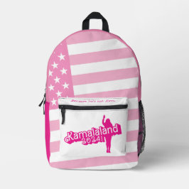 "Hi Kamala" - Backpack （タグラインA） プリントバックパック