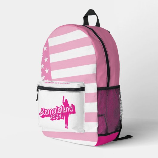 "Hi Kamala" - Backpack （タグラインA） プリントバックパック (裏面右端)