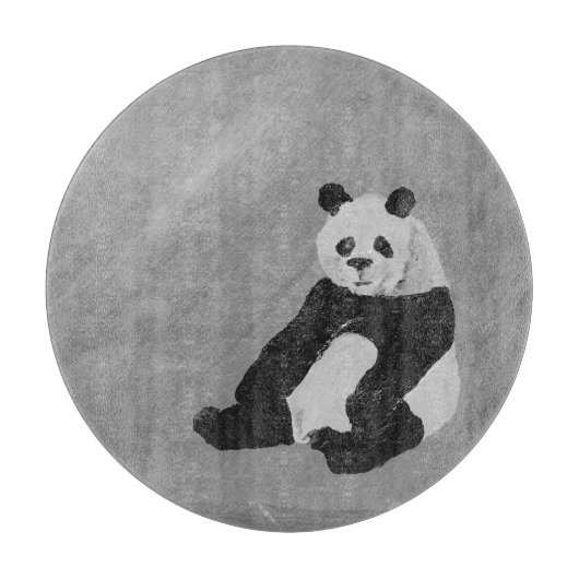 Hi, Panda! Round Cutting Board カッティングボード (正面)