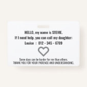 hi parkinsons diseassist忍耐pvcバッジ バッジ (裏面)