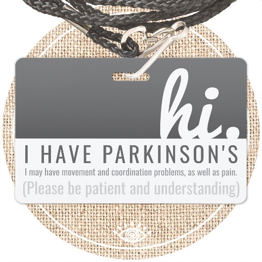 hi parkinsons diseassist忍耐pvcバッジ バッジ