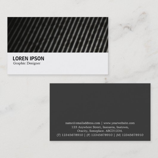 Hi-Phi - 006 - Dark Roof抽象芸術 名刺 (正面/裏面)