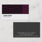 Hi-Phi - 0113 – トーンコーナー – ホットピンク 名刺 (正面/裏面)