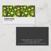 Hi-Phi - 0115 -春の花- Dk Green 名刺 (正面/裏面)