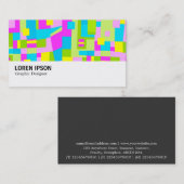 Hi-Phi - 0120 -カラフル抽象芸術 名刺 (正面/裏面)