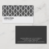 Hi-Phi - 0214 - Damask Pattern 名刺 (正面/裏面)