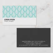 Hi-Phi - 0215 - Damask Pattern 名刺 (正面/裏面)