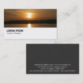 Hi-Phi - 0252 - Sunset over Cardiff Bay 名刺 (正面/裏面)