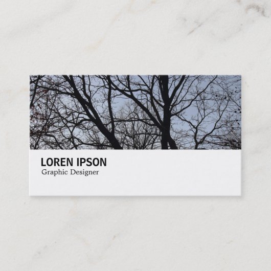 Hi-Phi - 0275 – シルエットされた枝 名刺 (正面)