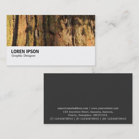 Hi-Phi - 0284 – レッドウッド 名刺 (正面/裏面)