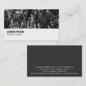 Hi-Phi - 0301 - Woodland Canopy BW 名刺 (正面/裏面)