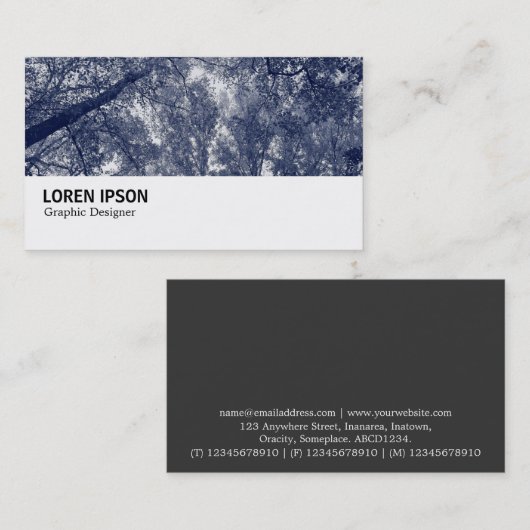 Hi-Phi - 0310 – 青い秋 名刺 (正面/裏面)