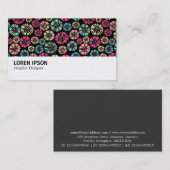 Hi-Phi - 0322 -抽象芸術花031023 名刺 (正面/裏面)