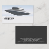 Hi-Phi - 072 – ソーサー飛んでいる 名刺 (正面/裏面)