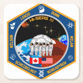 HI-SEAS IIIのコースター スクエアペーパーコースター