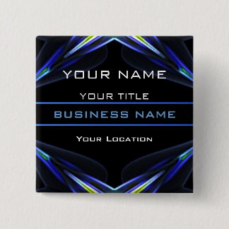 Hi Tec Futuristic Business Nameタグ 缶バッジ
