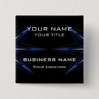 Hi Tec Futuristic Business Nameタグ 缶バッジ