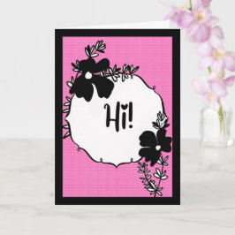 Hi There! – Bright Floral Hello Card カード