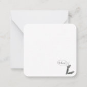 Hi there! Praying Mantis ノートカード (裏面)